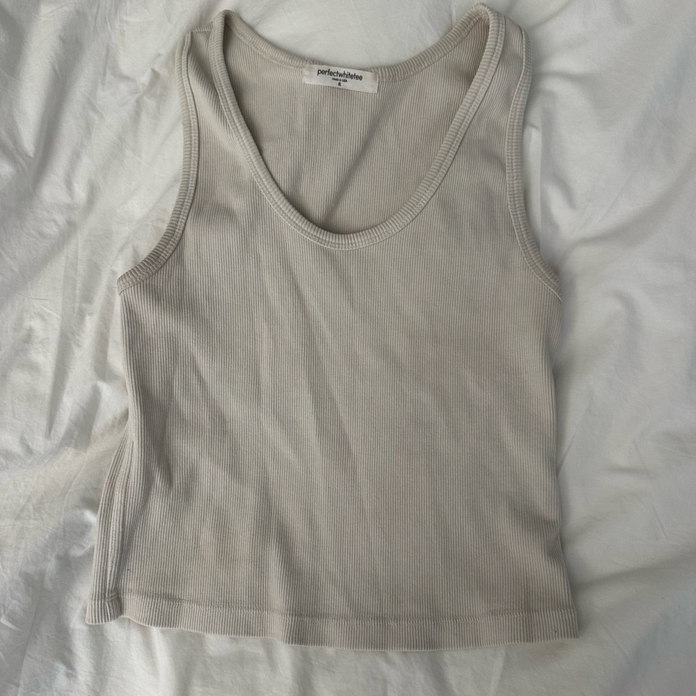 Perfect White Tee Women's Cream Tank Top